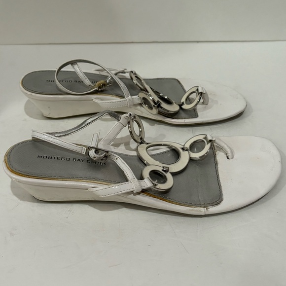 MONTEGO BAY CLUB Women’s White Strappy Sandals - size 7 - Picture 4 of 6